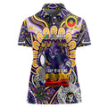 Custom NAIDOC Week 2024 Storm Women Polo Shirt Mascot Rugby