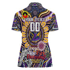 Custom NAIDOC Week 2024 Storm Women Polo Shirt Mascot Rugby