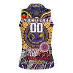 Custom NAIDOC Week 2024 Storm Women Sleeveless Polo Shirt Mascot Rugby