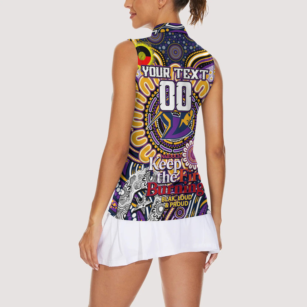Custom NAIDOC Week 2024 Storm Women Sleeveless Polo Shirt Mascot Rugby