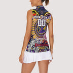 Custom NAIDOC Week 2024 Storm Women Sleeveless Polo Shirt Mascot Rugby
