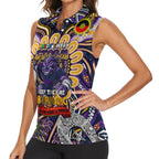 Custom NAIDOC Week 2024 Storm Women Sleeveless Polo Shirt Mascot Rugby