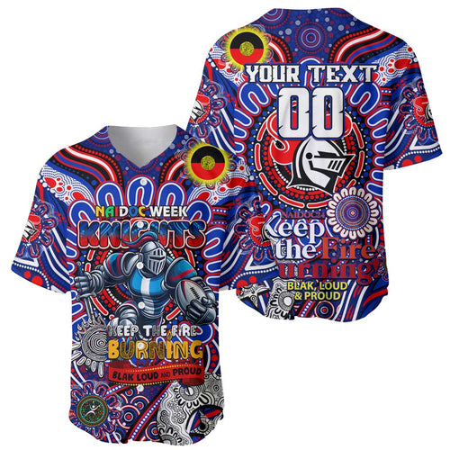 Custom NAIDOC Week 2024 Knights Baseball Jersey Mascot Rugby DT02