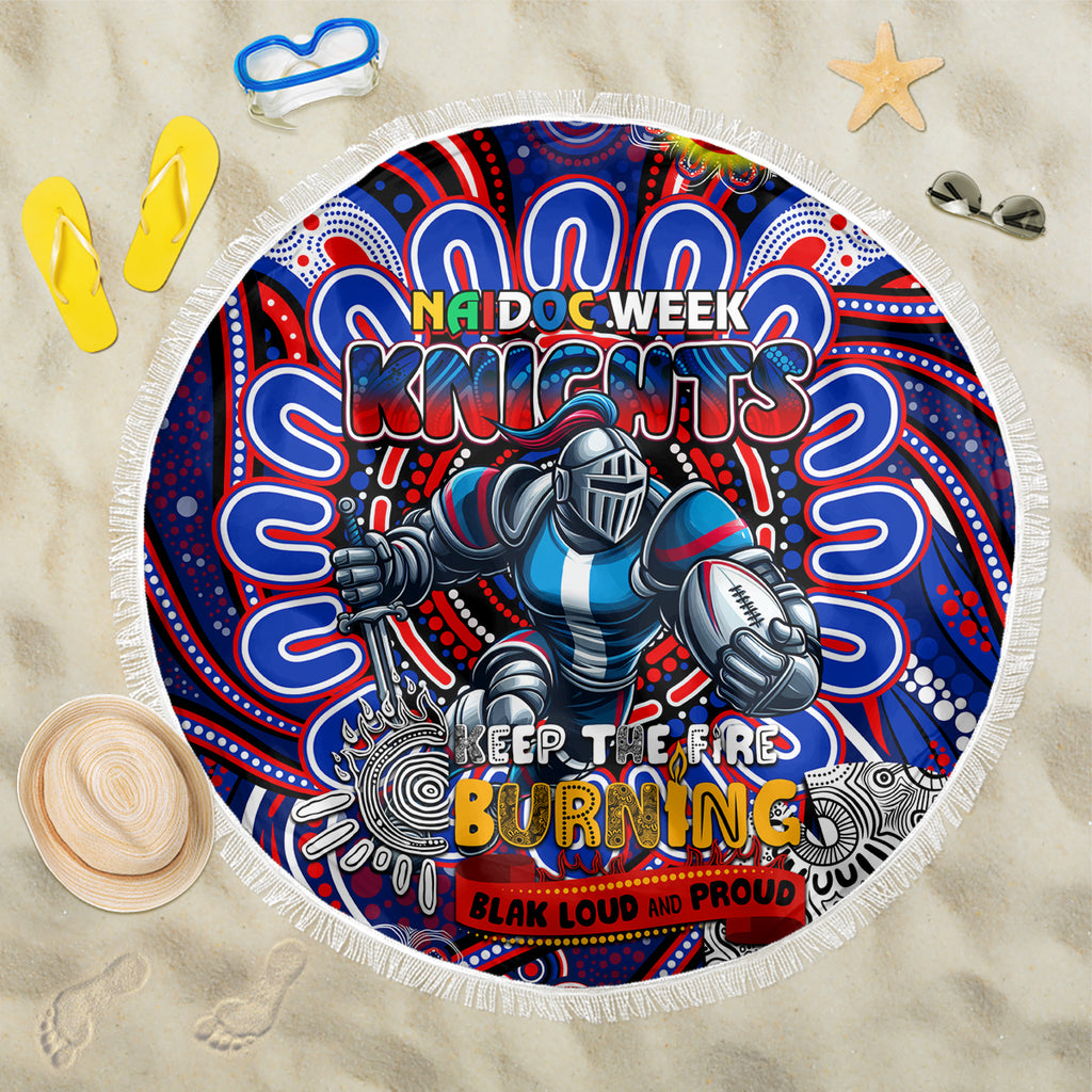NAIDOC Week 2024 Knights Beach Blanket Mascot Rugby