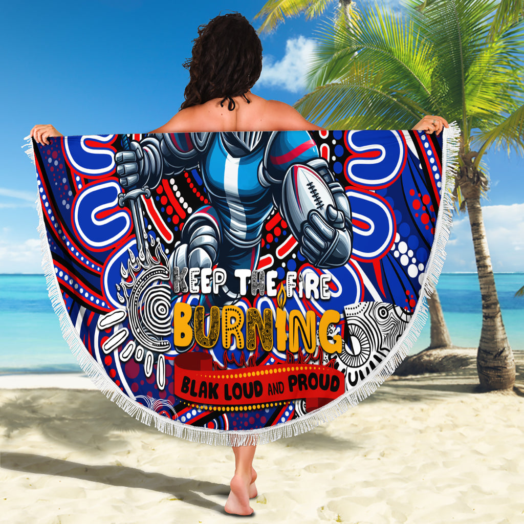 NAIDOC Week 2024 Knights Beach Blanket Mascot Rugby