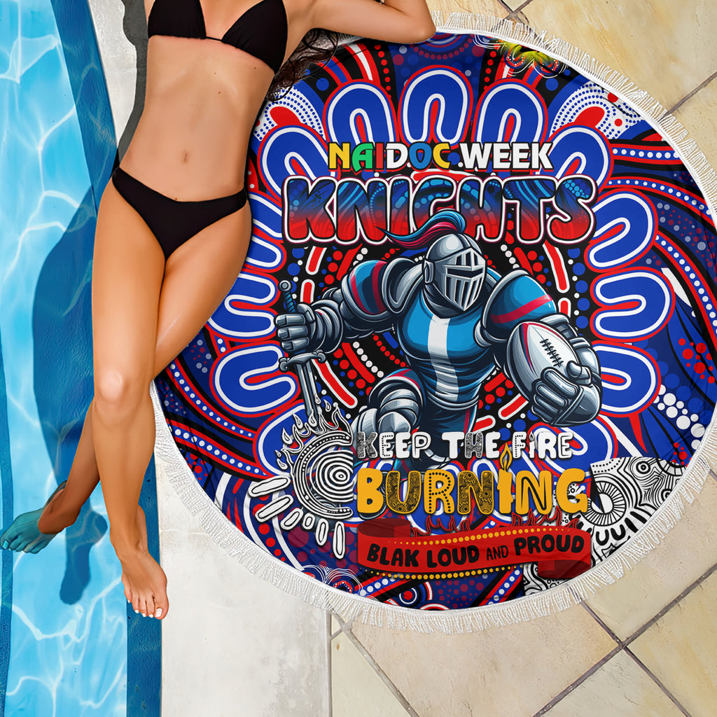 NAIDOC Week 2024 Knights Beach Blanket Mascot Rugby