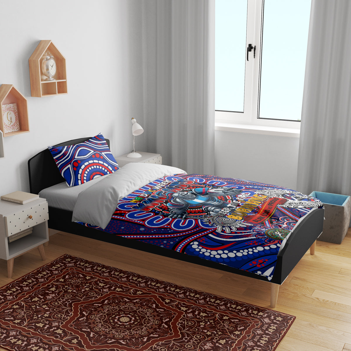 NAIDOC Week 2024 Knights Bedding Set Mascot Rugby