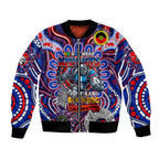 Custom NAIDOC Week 2024 Knights Bomber Jacket Mascot Rugby DT02