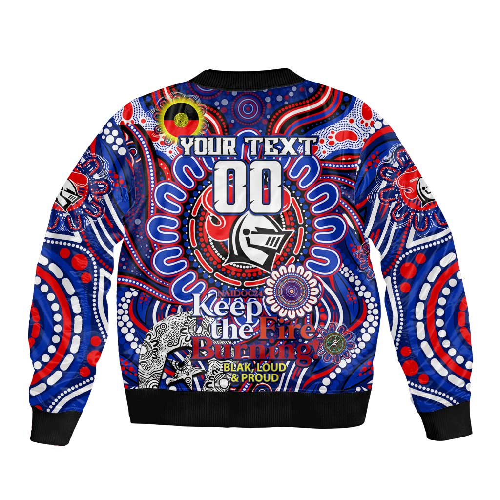 Custom NAIDOC Week 2024 Knights Bomber Jacket Mascot Rugby DT02