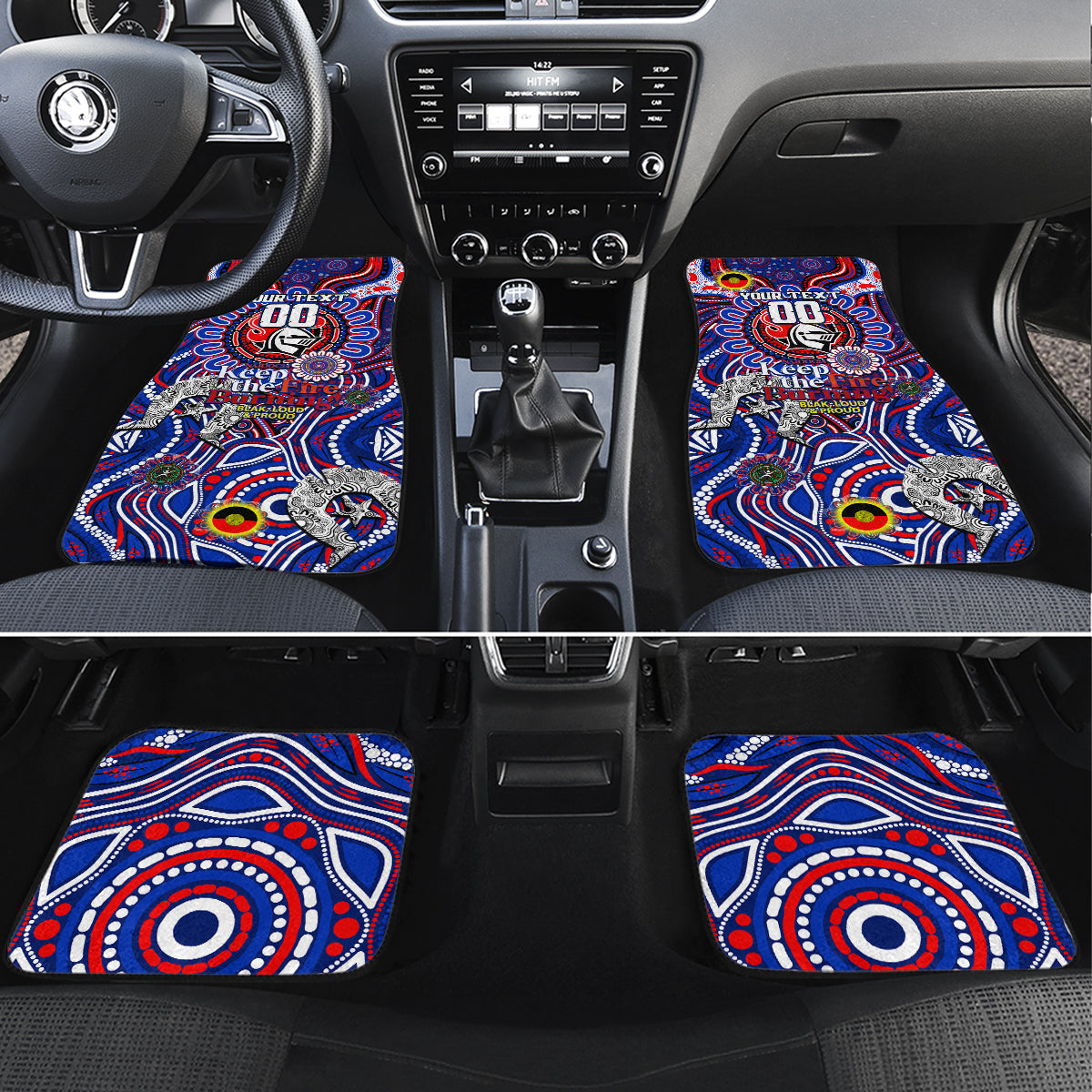NAIDOC Week 2024 Knights Car Mats Mascot Rugby