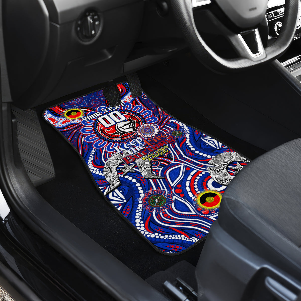 NAIDOC Week 2024 Knights Car Mats Mascot Rugby
