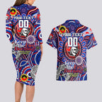 Custom NAIDOC Week 2024 Knights Couples Matching Long Sleeve Bodycon Dress and Hawaiian Shirt Mascot Rugby DT02