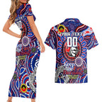 Custom NAIDOC Week 2024 Knights Couples Matching Short Sleeve Bodycon Dress and Hawaiian Shirt Mascot Rugby DT02