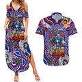 Custom NAIDOC Week 2024 Knights Couples Matching Summer Maxi Dress and Hawaiian Shirt Mascot Rugby DT02