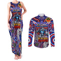 Custom NAIDOC Week 2024 Knights Couples Matching Tank Maxi Dress and Long Sleeve Button Shirt Mascot Rugby DT02