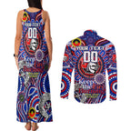 Custom NAIDOC Week 2024 Knights Couples Matching Tank Maxi Dress and Long Sleeve Button Shirt Mascot Rugby DT02