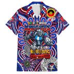 Custom NAIDOC Week 2024 Knights Family Matching Long Sleeve Bodycon Dress and Hawaiian Shirt Mascot Rugby DT02