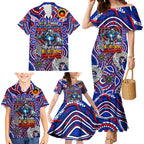 Custom NAIDOC Week 2024 Knights Family Matching Mermaid Dress and Hawaiian Shirt Mascot Rugby DT02
