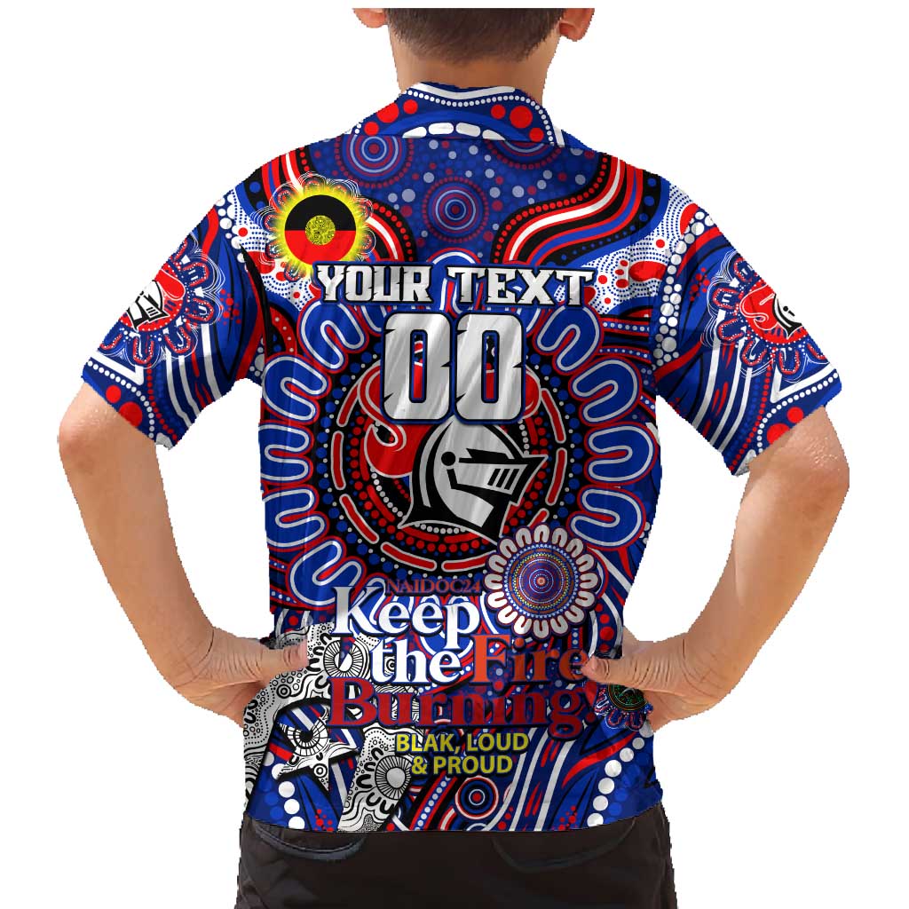 Custom NAIDOC Week 2024 Knights Family Matching Mermaid Dress and Hawaiian Shirt Mascot Rugby DT02