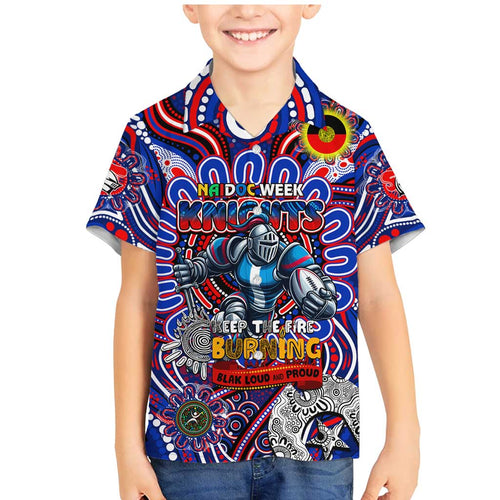 Custom NAIDOC Week 2024 Knights Family Matching Mermaid Dress and Hawaiian Shirt Mascot Rugby DT02
