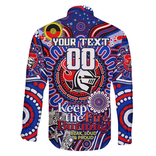 Custom NAIDOC Week 2024 Knights Family Matching Off Shoulder Maxi Dress and Hawaiian Shirt Mascot Rugby DT02
