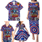 Custom NAIDOC Week 2024 Knights Family Matching Puletasi and Hawaiian Shirt Mascot Rugby DT02