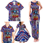 Custom NAIDOC Week 2024 Knights Family Matching Tank Maxi Dress and Hawaiian Shirt Mascot Rugby DT02