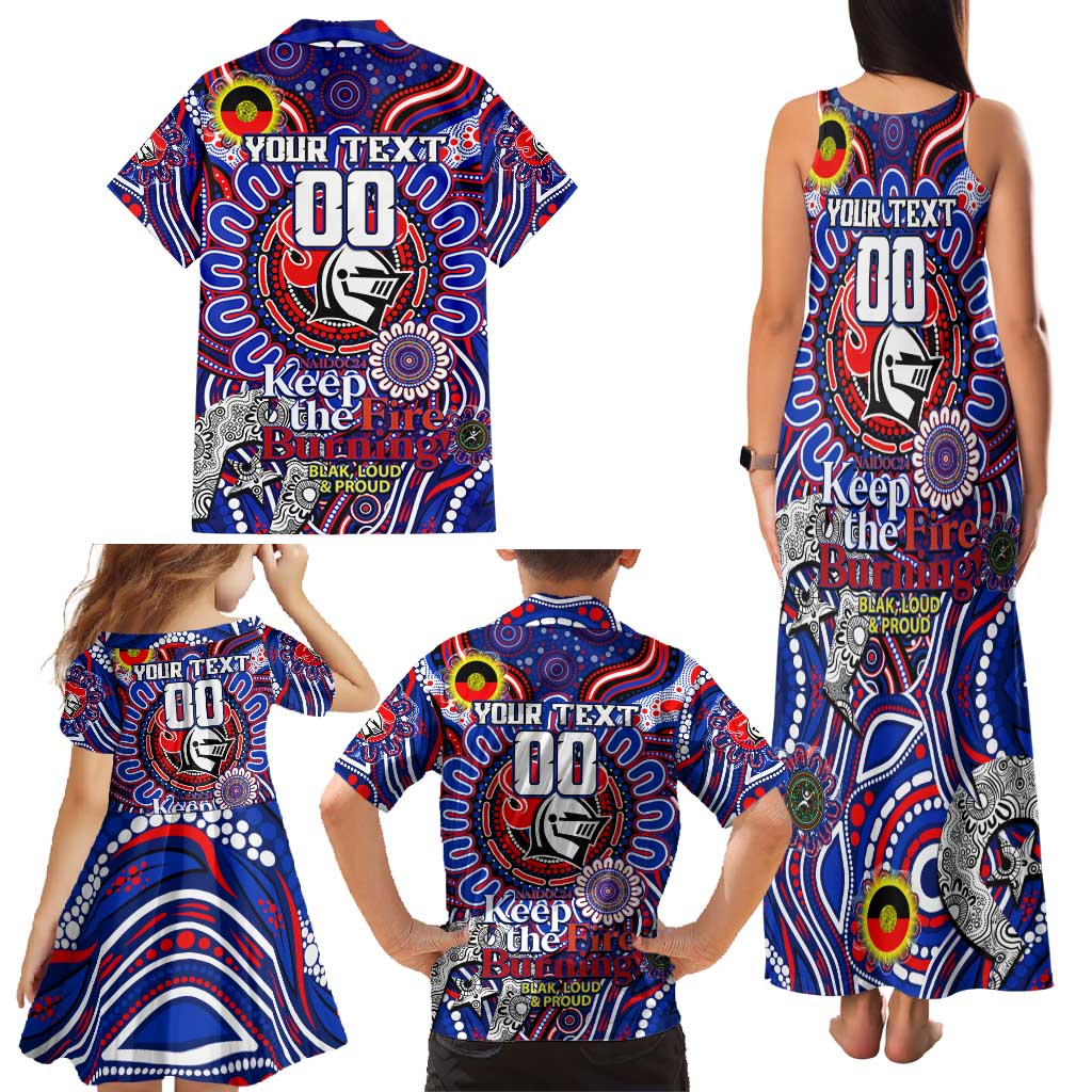 Custom NAIDOC Week 2024 Knights Family Matching Tank Maxi Dress and Hawaiian Shirt Mascot Rugby DT02