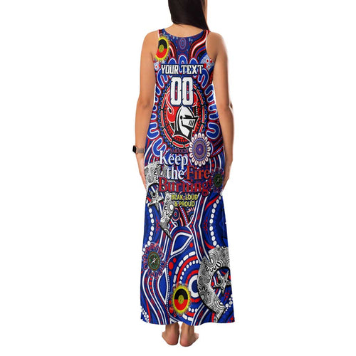 Custom NAIDOC Week 2024 Knights Family Matching Tank Maxi Dress and Hawaiian Shirt Mascot Rugby DT02