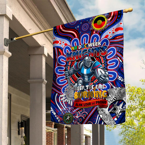 NAIDOC Week 2024 Knights Garden Flag Mascot Rugby