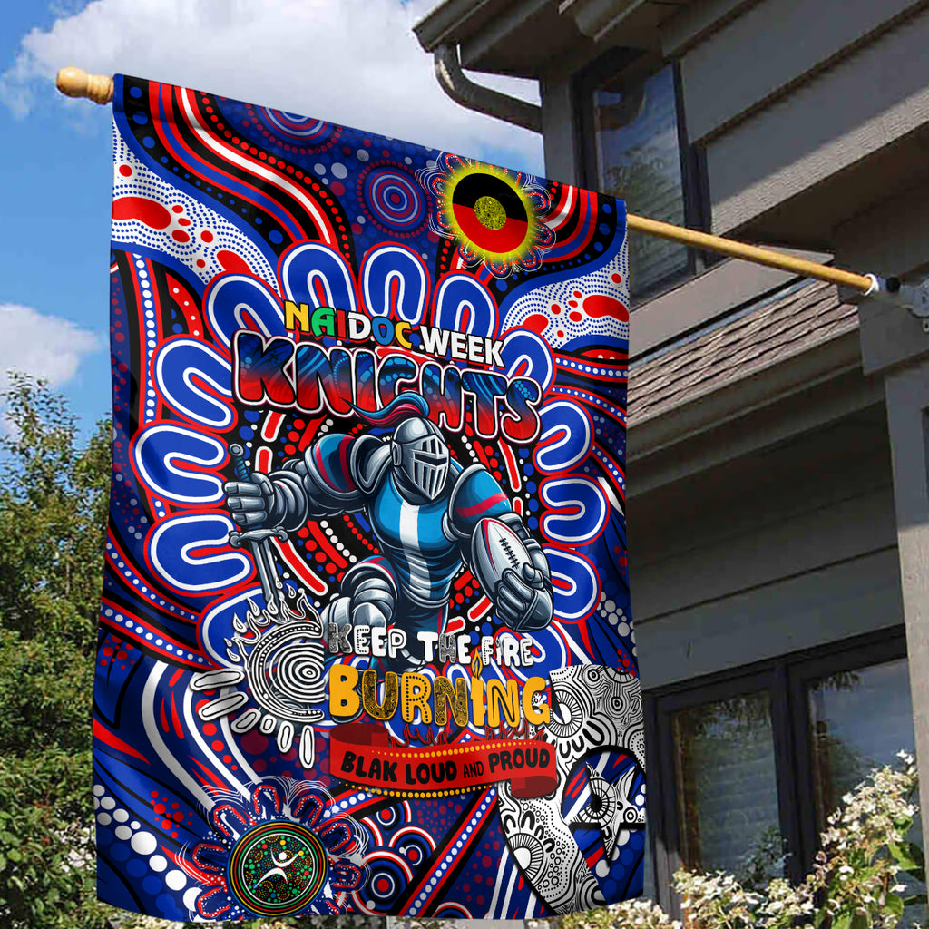 NAIDOC Week 2024 Knights Garden Flag Mascot Rugby