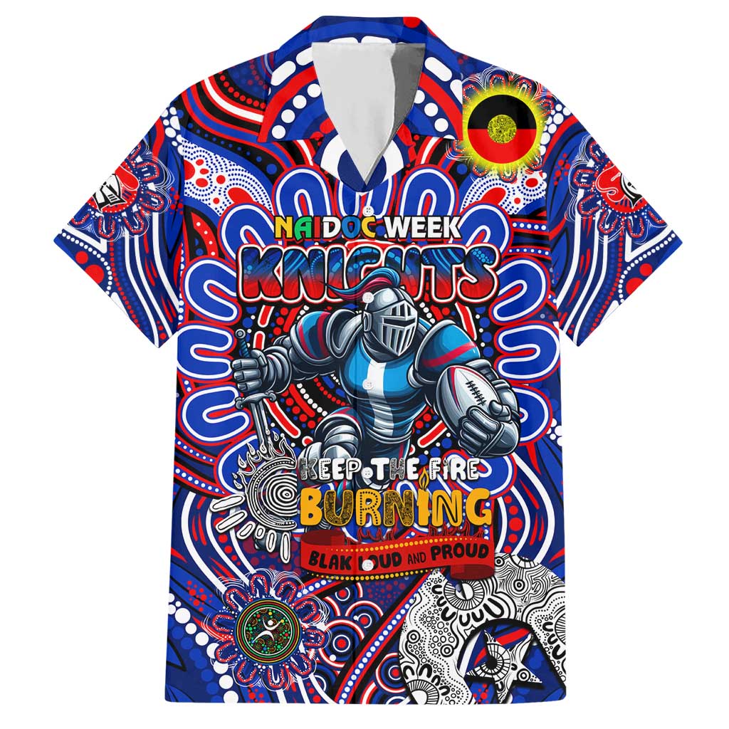 Custom NAIDOC Week 2024 Knights Hawaiian Shirt Mascot Rugby DT02