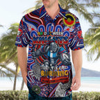 Custom NAIDOC Week 2024 Knights Hawaiian Shirt Mascot Rugby DT02