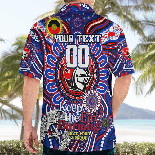 Custom NAIDOC Week 2024 Knights Hawaiian Shirt Mascot Rugby DT02