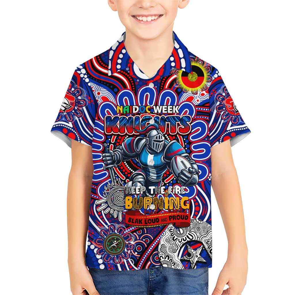 Custom NAIDOC Week 2024 Knights Hawaiian Shirt Mascot Rugby DT02