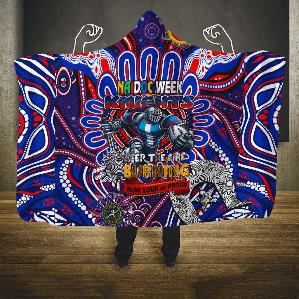 NAIDOC Week 2024 Knights Hooded Blanket Mascot Rugby
