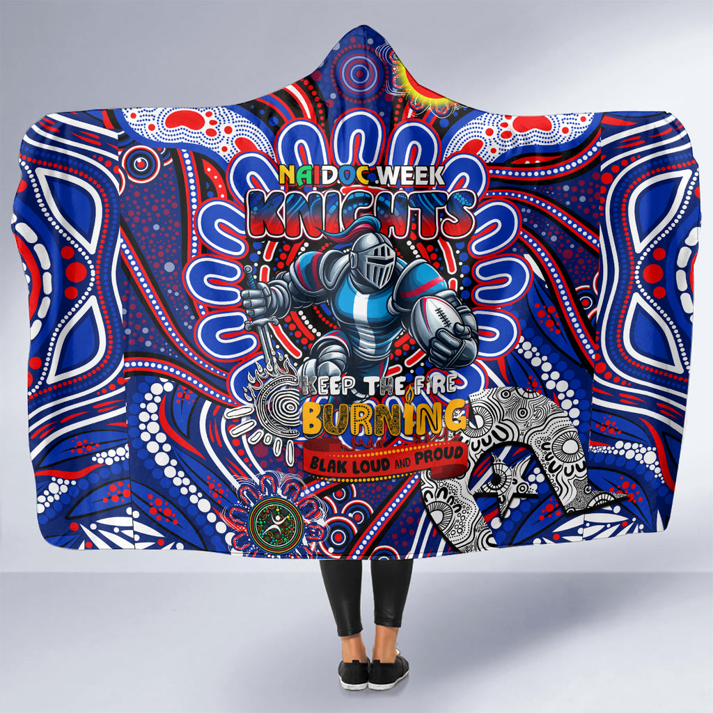 NAIDOC Week 2024 Knights Hooded Blanket Mascot Rugby