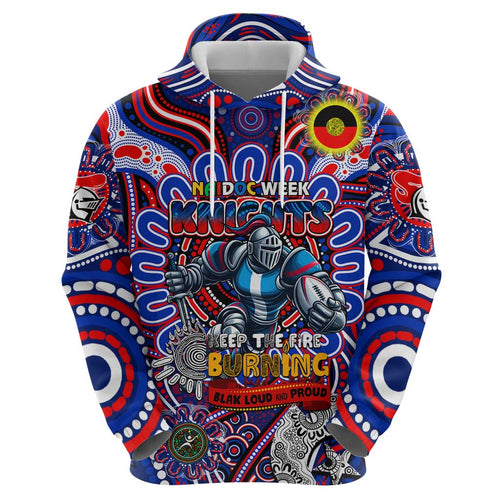 Custom NAIDOC Week 2024 Knights Hoodie Mascot Rugby DT02