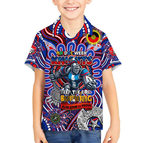 Custom NAIDOC Week 2024 Knights Kid Hawaiian Shirt Mascot Rugby DT02