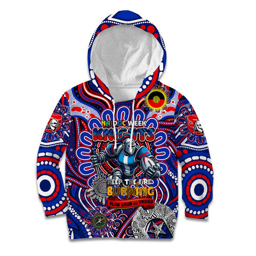 Custom NAIDOC Week 2024 Knights Kid Hoodie Mascot Rugby DT02