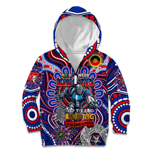 Custom NAIDOC Week 2024 Knights Kid Hoodie Mascot Rugby DT02