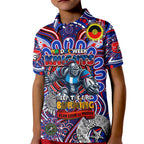 Custom NAIDOC Week 2024 Knights Kid Polo Shirt Mascot Rugby DT02