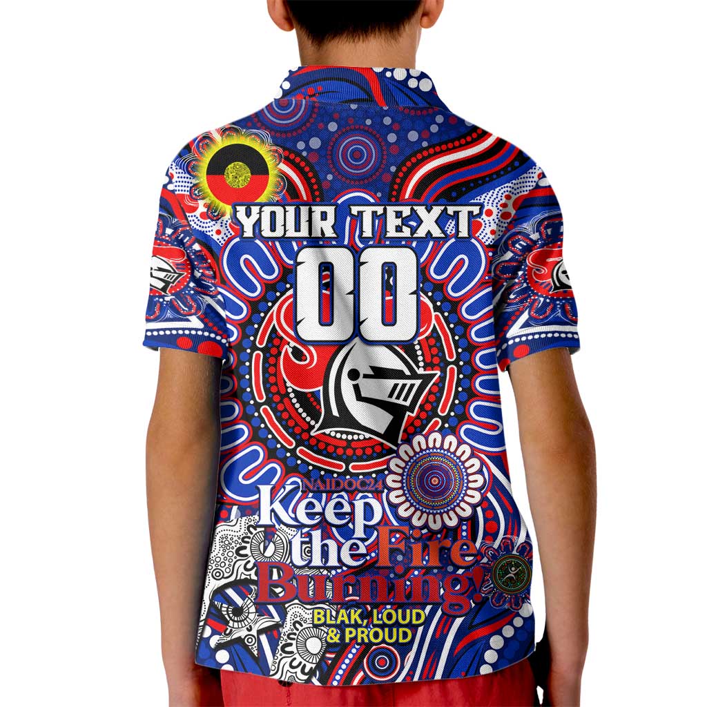 Custom NAIDOC Week 2024 Knights Kid Polo Shirt Mascot Rugby DT02