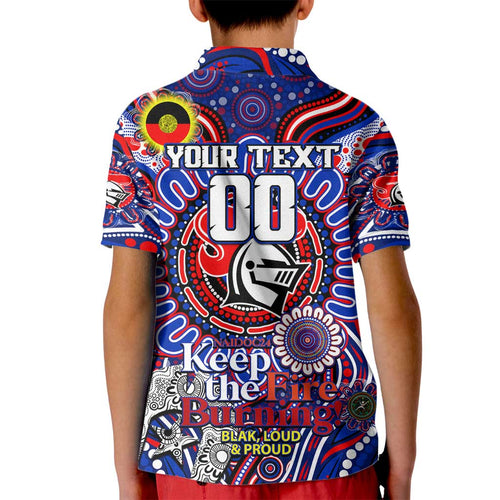 Custom NAIDOC Week 2024 Knights Kid Polo Shirt Mascot Rugby DT02
