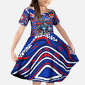 Custom NAIDOC Week 2024 Knights Kid Short Sleeve Dress Mascot Rugby DT02