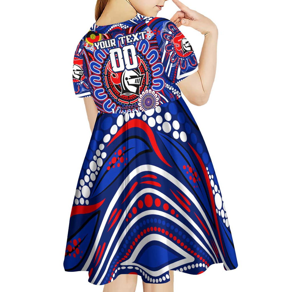 Custom NAIDOC Week 2024 Knights Kid Short Sleeve Dress Mascot Rugby DT02