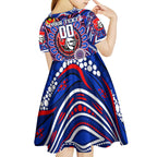 Custom NAIDOC Week 2024 Knights Kid Short Sleeve Dress Mascot Rugby DT02