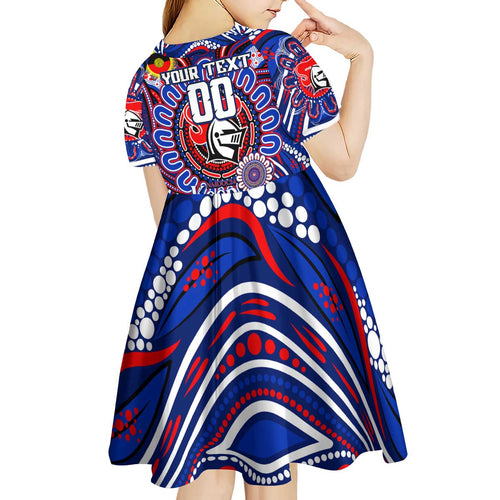 Custom NAIDOC Week 2024 Knights Kid Short Sleeve Dress Mascot Rugby DT02