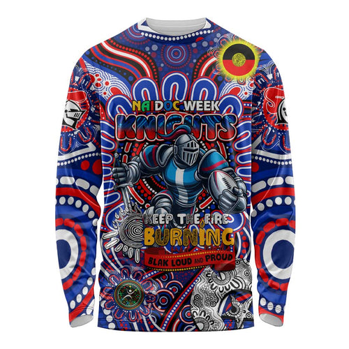 Custom NAIDOC Week 2024 Knights Long Sleeve Shirt Mascot Rugby DT02
