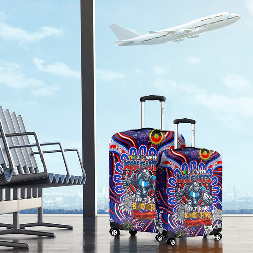 NAIDOC Week 2024 Knights Luggage Cover Mascot Rugby